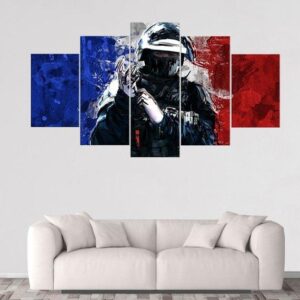 Doc Rainbow Six Siege - Gaming 5 Panel Canvas Art Wall Decor