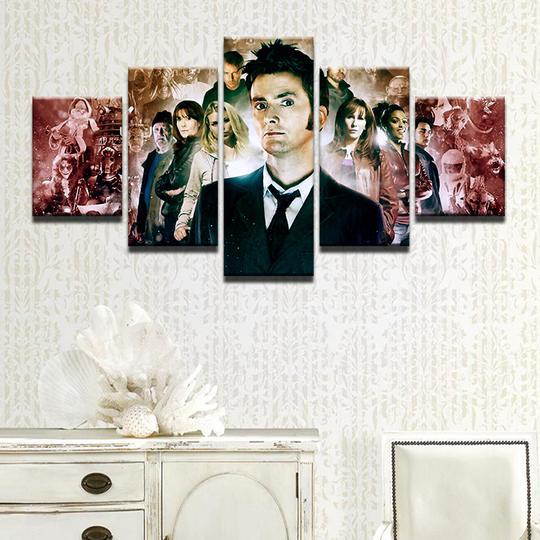 Doctor Who David Tennant - Movie 5 Panel Canvas Art Wall Decor Doctor Who David Tennant - Movie 5 Panel Canvas Art Wall Decor