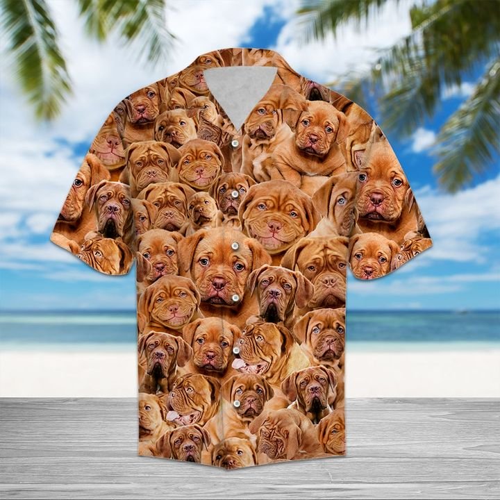 Dogue De Bordeaux Hawaiian Shirt Summer Button Up Dogue De Bordeaux Hawaiian Shirt Summer Button Up