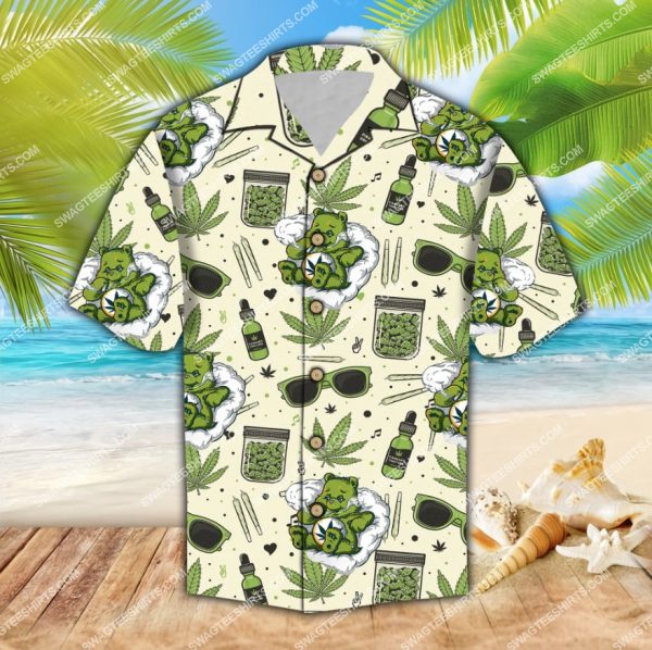 Don’T Care Bear Weed 420 Summer Hawaiian Shirt Don’T Care Bear Weed 420 Summer Hawaiian Shirt