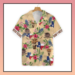 Don’T Mess Texas Insignia Hawaiian Shirt