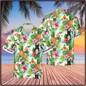 Don’T Mess With French Bulldog Dad Pineapple Tropical Hawaiian Shirt