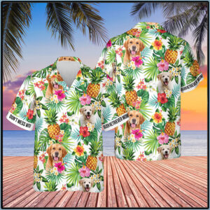 Don’T Mess With Golden Retriever Mom Pineapple Tropical Hawaiian Shirt