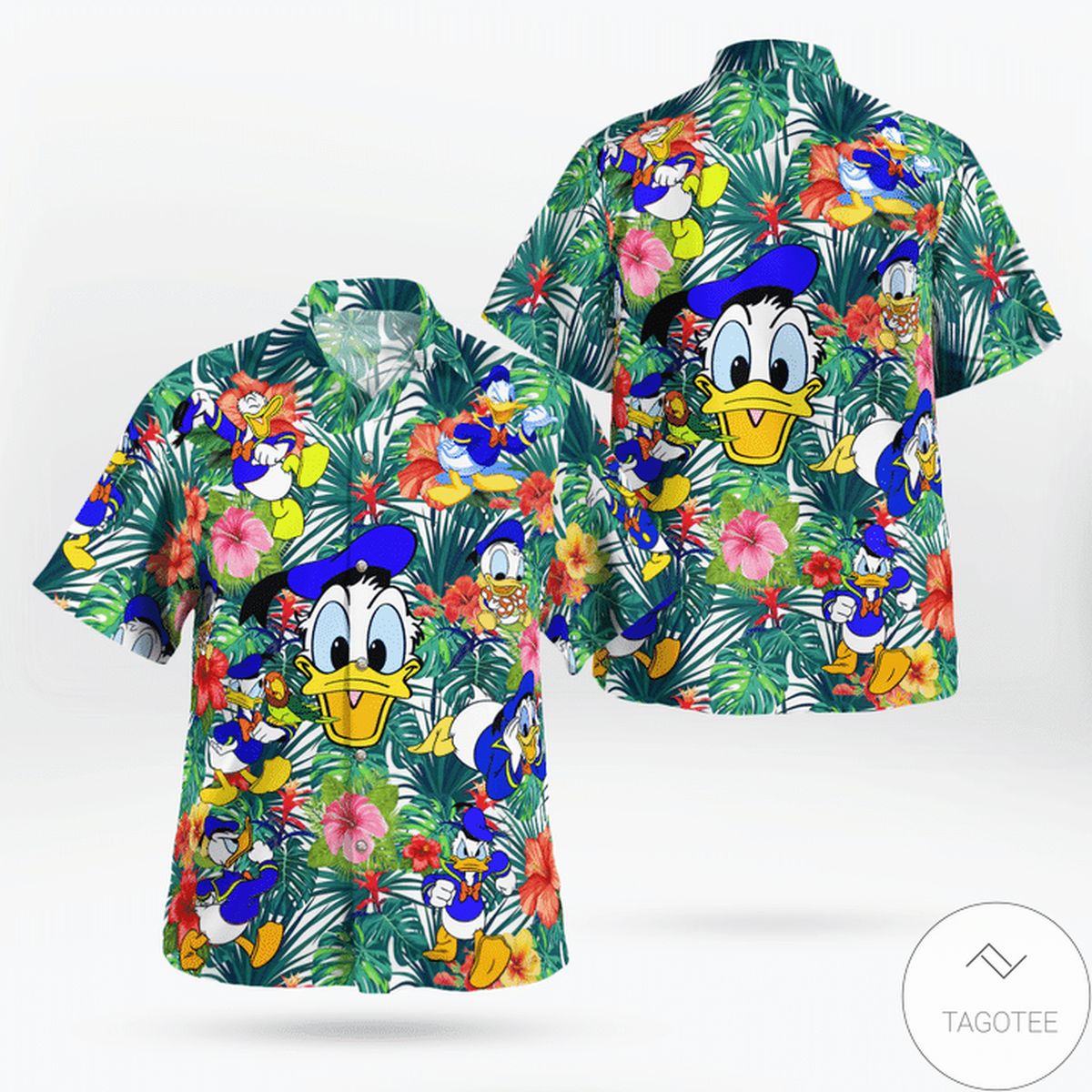 Donald Duck Funny Flower Hawaiian Shirt Donald Duck Funny Flower Hawaiian Shirt
