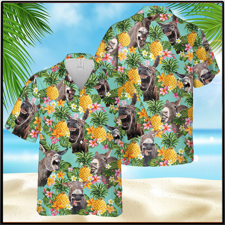 Donkey Pineapple Hawaiian Shirt Donkey Pineapple Hawaiian Shirt