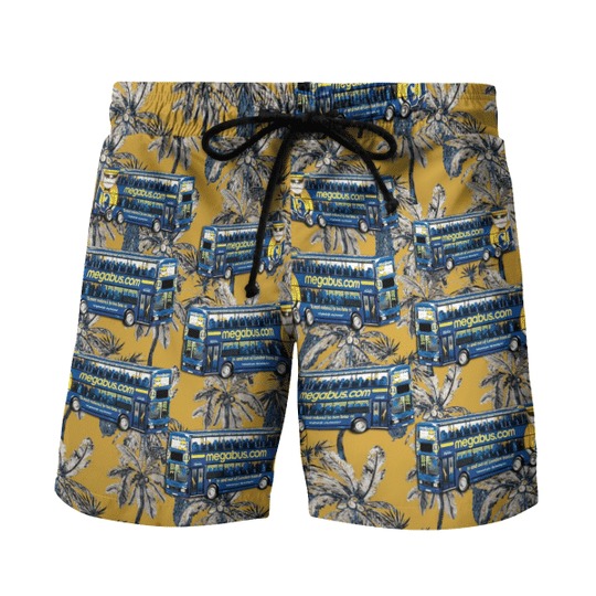 Double-Decker Megabus Hawaiian Shirt Double-Decker Megabus Hawaiian Shirt