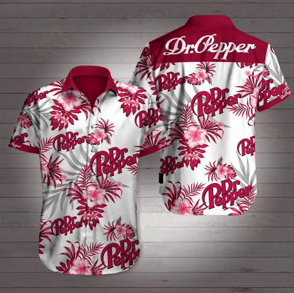 Dr Pepper 3D Hawaiian Shirt Summer Button Up Dr Pepper 3D Hawaiian Shirt Summer Button Up