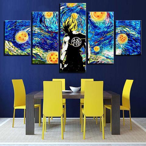 Dragon Ball 11 - Anime 5 Panel Canvas Art Wall Decor Dragon Ball 11 - Anime 5 Panel Canvas Art Wall Decor