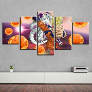 Dragon Ball 18 - Anime 5 Panel Canvas Art Wall Decor