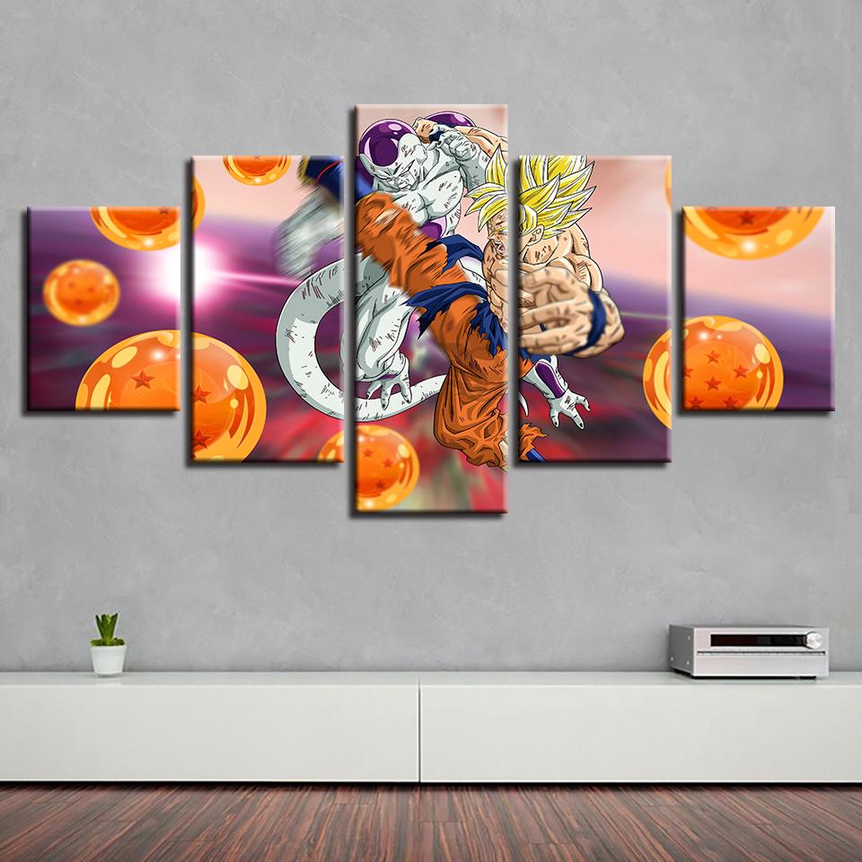 Dragon Ball 18 - Anime 5 Panel Canvas Art Wall Decor Dragon Ball 18 - Anime 5 Panel Canvas Art Wall Decor