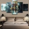 Dragon Ball 55 - Anime 5 Panel Canvas Art Wall Decor