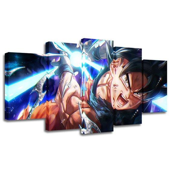 Dragon Ball Goku 4 - Anime 5 Panel Canvas Art Wall Decor Dragon Ball Goku 4 - Anime 5 Panel Canvas Art Wall Decor