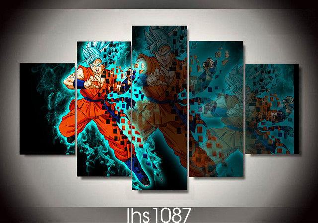 Dragon Ball Super Isaiah - Anime 5 Panel Canvas Art Wall Decor Dragon Ball Super Isaiah - Anime 5 Panel Canvas Art Wall Decor