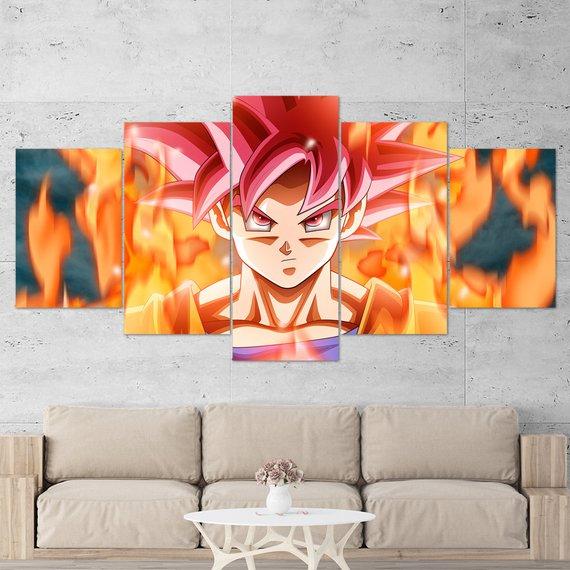 Dragon Ball Z 02 - Anime 5 Panel Canvas Art Wall Decor Dragon Ball Z 02 - Anime 5 Panel Canvas Art Wall Decor