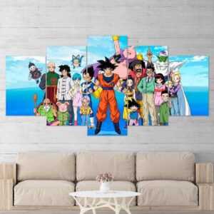 Dragon Ball Z 04 - Anime 5 Panel Canvas Art Wall Decor