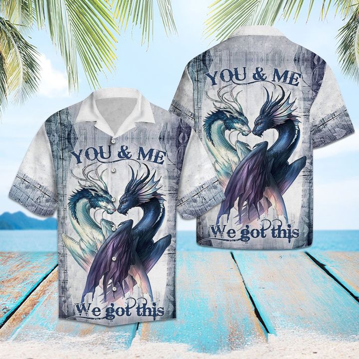 Dragon You And Me Hawaiian Shirt Summer Button Up Dragon You And Me Hawaiian Shirt Summer Button Up