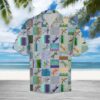 Dragonfly Color Pattern Hawaiian Shirt Summer Button Up