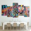 Dream Catcher - Abstract 5 Panel Canvas Art Wall Decor