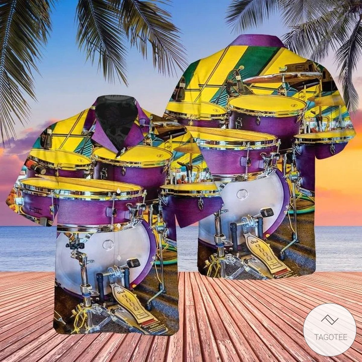 Drums Hawaiian Shirt Drums Hawaiian Shirt