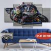 Ducati Monster Motogp - Sport 5 Panel Canvas Art Wall Decor