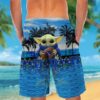 Duke Blue Devils And Baby Yoda Hawaiian Shirt Short