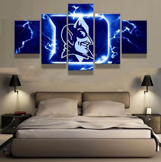 Duke Blue Devils Basketball Sports - Sport 5 Panel Canvas Art Wall Decor Duke Blue Devils Basketball Sports - Sport 5 Panel Canvas Art Wall Decor