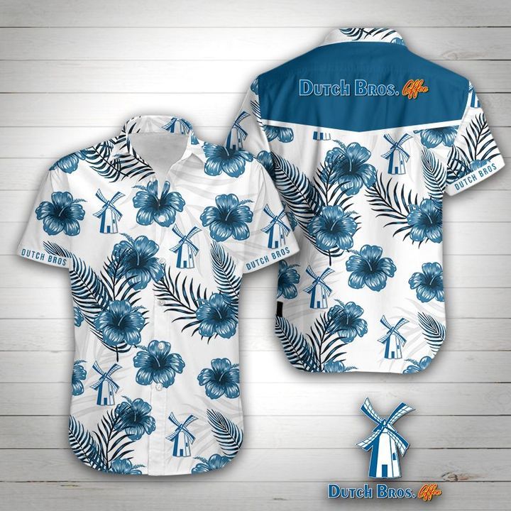 Dutch Bros Hawaiian Shirt Summer Button Up Dutch Bros Hawaiian Shirt Summer Button Up
