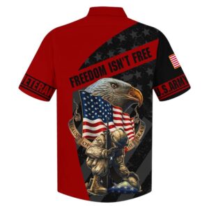 Eagle Firefighter American Flag Freedom Isn’T Free Hawaiian Shirt