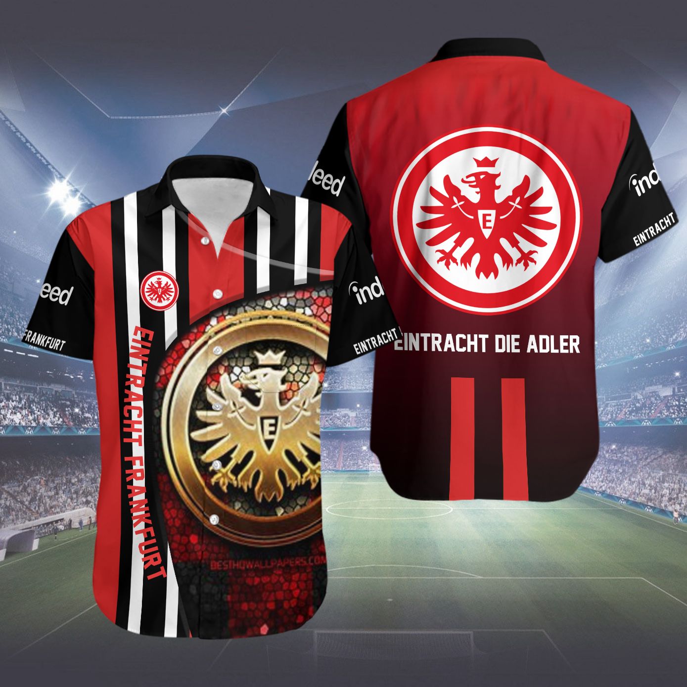 Eintracht Frankfurt Hawaiian Shirt Eintracht Frankfurt Hawaiian Shirt