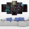 Ekko - League Of Legends - Gaming 5 Panel Canvas Art Wall Decor