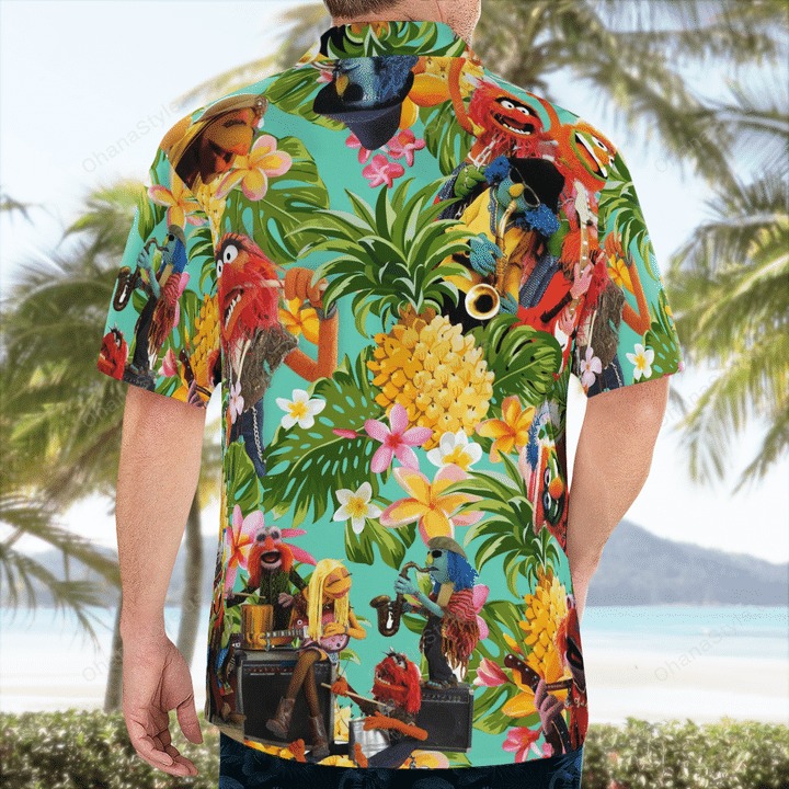 Electric Mayhem Muppets Tropical Hawaiian Shirt Electric Mayhem Muppets Tropical Hawaiian Shirt