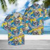 Elephant Plumeria Flowers Hawaiian Shirt Summer Button Up