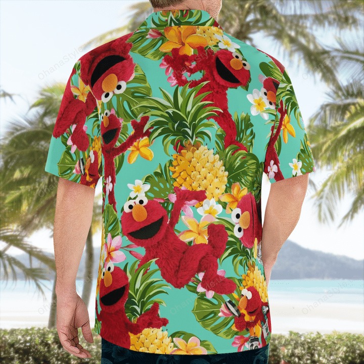 Elmo Muppets Tropical Hawaiian Shirt Elmo Muppets Tropical Hawaiian Shirt