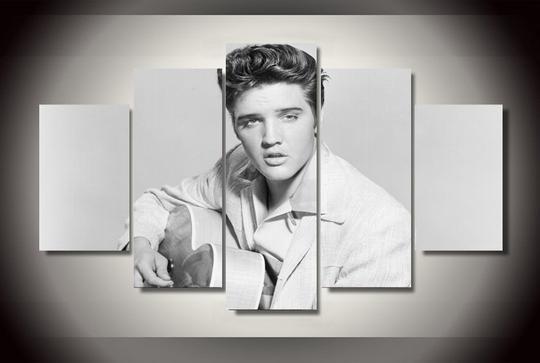 Elvis Presley - Famous Person 5 Panel Canvas Art Wall Decor Elvis Presley - Famous Person 5 Panel Canvas Art Wall Decor