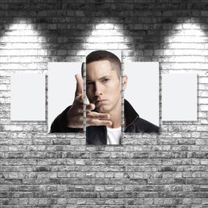 Eminem - Famous Person 5 Panel Canvas Art Wall Decor