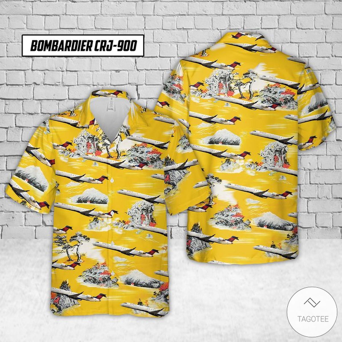 Endeavor Air Bombardier Crj-900 Hawaiian Shirt Endeavor Air Bombardier Crj-900 Hawaiian Shirt