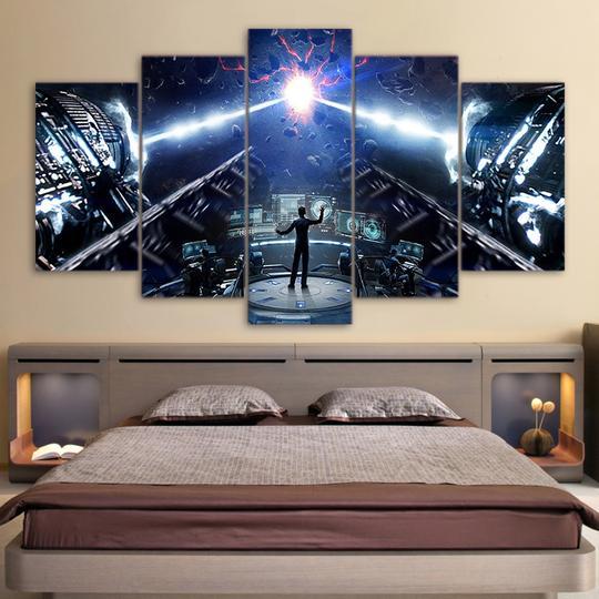 Enders Game - Gaming 5 Panel Canvas Art Wall Decor Enders Game - Gaming 5 Panel Canvas Art Wall Decor