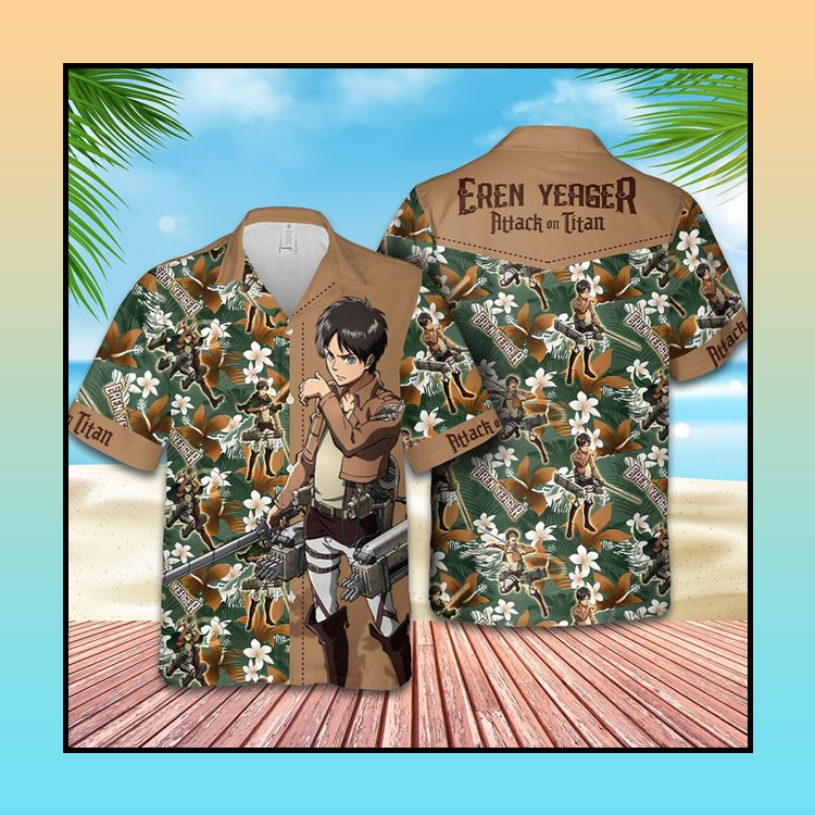Eren Yeager Attack On Titan Hawaiian Shirt Eren Yeager Attack On Titan Hawaiian Shirt