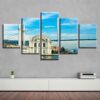 European Building Bridge - Nature 5 Panel Canvas Art Wall Decor