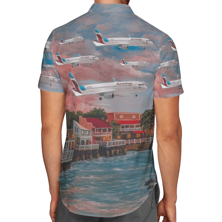 Eurowings Airbus A320-200 Hawaiian Shirt Eurowings Airbus A320-200 Hawaiian Shirt