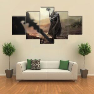 Evil Knight Versus Good Knight - Movie 5 Panel Canvas Art Wall Decor