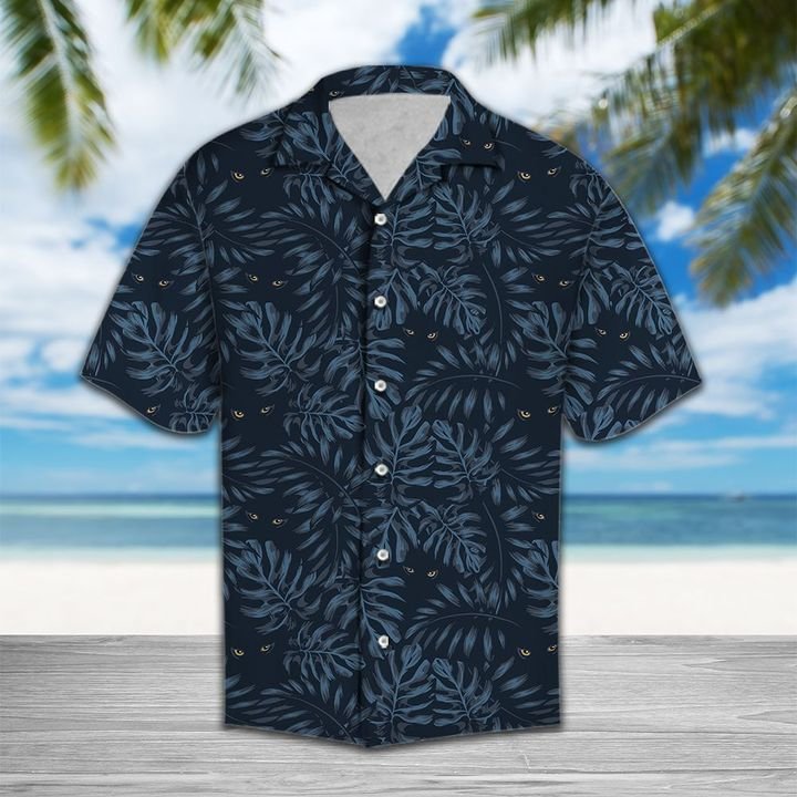 Eyes Of Black Cat Hawaiian Shirt Summer Button Up Eyes Of Black Cat Hawaiian Shirt Summer Button Up