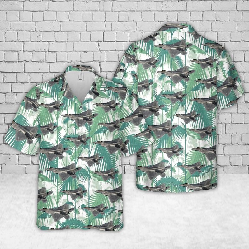 F-22A Raptor Virginia Air National Guard Hawaiian Shirt F-22A Raptor Virginia Air National Guard Hawaiian Shirt