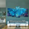 Fantasy Sea Underwater Animals - Ocean 5 Panel Canvas Art Wall Decor