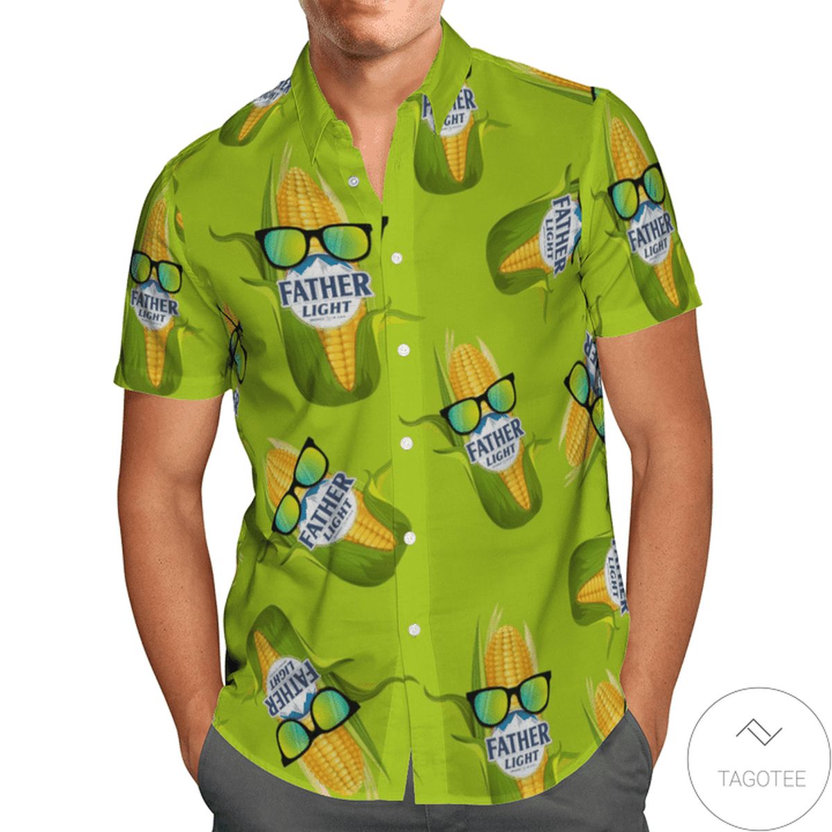 Father Light Corn Hawaiian Shirt Father Light Corn Hawaiian Shirt