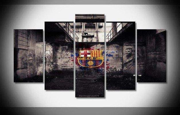 Fc Barcelona - Sport 5 Panel Canvas Art Wall Decor Fc Barcelona - Sport 5 Panel Canvas Art Wall Decor