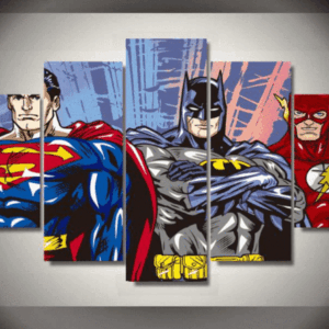Fiery Falcon - Dc 5 Panel Canvas Art Wall Decor