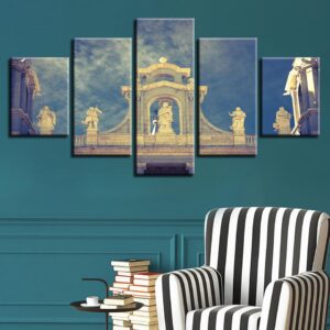 Figure Building - Religion 5 Panel Canvas Art Wall Decor