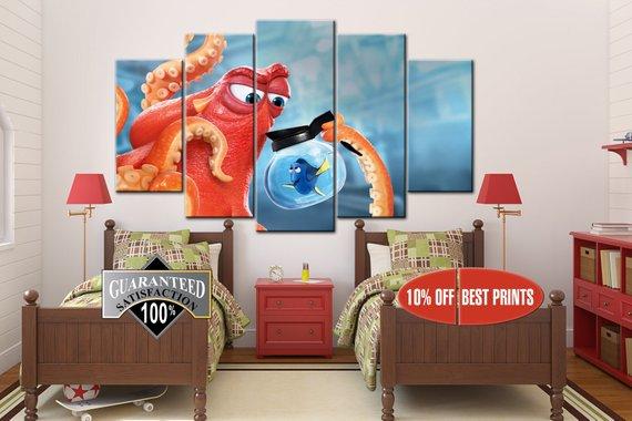 Finding Nemo Nemo - Cartoon 5 Panel Canvas Art Wall Decor Finding Nemo Nemo - Cartoon 5 Panel Canvas Art Wall Decor