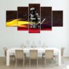Firefighter 3 - Career 5 Panel Canvas Art Wall Decor